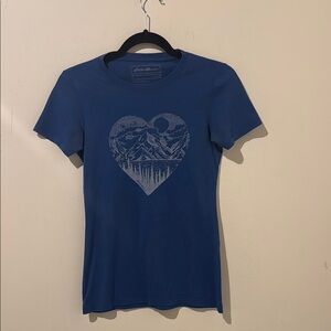 Eddie Bauer Graphic T-Shirt - Blue Hour Size xs